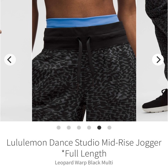 Lululemon Dance Studio Mid-Rise Jogger  Leopard Warp Black Multi sz 16 - Picture 10 of 11